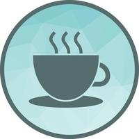 Hot Tea Low Poly Background Icon vector