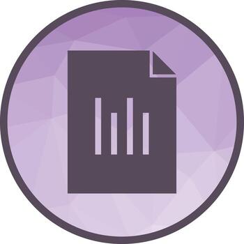 Analytics Document Low Poly Background Icon vector