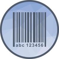 Barcode Low Poly Background Icon vector
