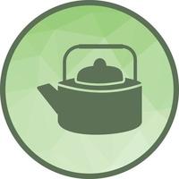 Old Style Kettle Low Poly Background Icon vector