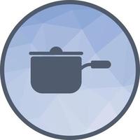 Sauce Pan Low Poly Background Icon vector