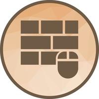 Wireless input device Low Poly Background Icon vector