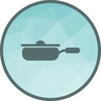 Frying Pan Low Poly Background Icon vector