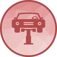 Car Lifter Low Poly Background Icon vector