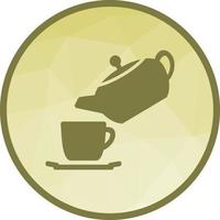 Pour Tea Low Poly Background Icon vector