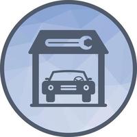 Service Station Low Poly Background Icon vector