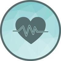 Heart Rate Low Poly Background Icon vector