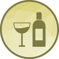 Goblet and Wine Low Poly Background Icon vector