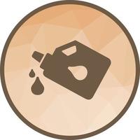 Pouring Oil Low Poly Background Icon vector