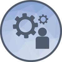 User Settings Low Poly Background Icon vector
