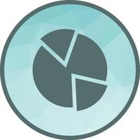 Market Pie Chart Low Poly Background Icon vector