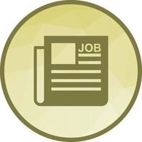 Newspaper Job Ad Low Poly Background Icon vector