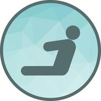 Yoga Low Poly Background Icon vector