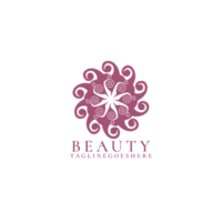 diseño de logotipo de belleza moderna png