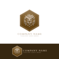 logo animal avec icône de lion png