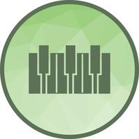 Piano Keys Low Poly Background Icon vector