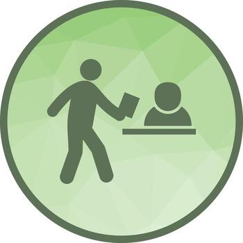 enviar documentos icono de fondo de baja poli vector