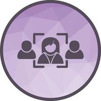 Select Candidate Low Poly Background Icon vector