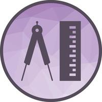 Measurement Low Poly Background Icon vector