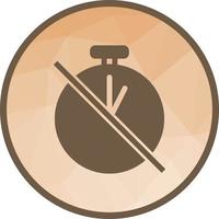 Timer Off Low Poly Background Icon vector