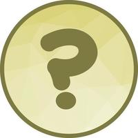 Question Mark Low Poly Background Icon vector