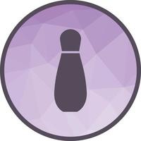 Bowling Pin Low Poly Background Icon vector