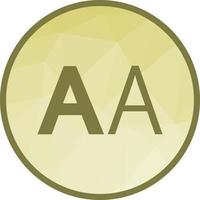 Text Font Low Poly Background Icon vector