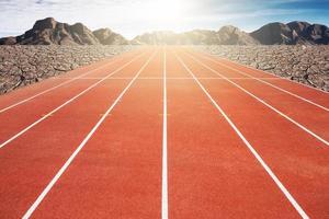 Running track, abstract photo