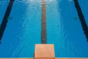 Platform, the starter point of swimming photo