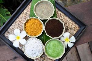 Scrubb powder for spa massage photo