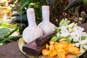 Thai traditional Herbal balls photo