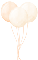 schattig zoet pastel ballonnen bundel waterverf png