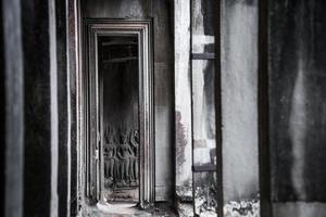 Detail of stone carvings of Apsara is a beautiful and seductive girl of Hindu mythology at Angkor Wat, Cambodia photo