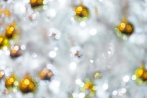 Abstract circular bokeh background of Christmas tree photo