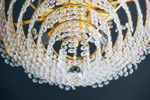 Chrystal chandelier close-up photo