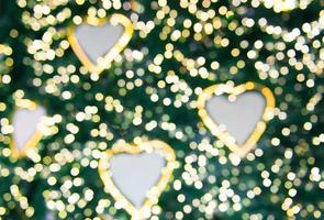 Christmas blur bokeh background photo