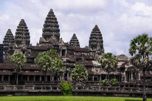 Angkor Wat is a temple complex in Cambodia and the largest religious monument in the world photo