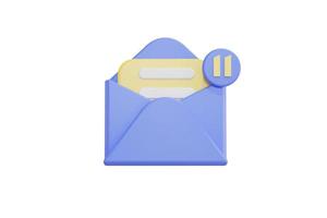 bandeja de entrada de correo azul foto