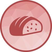 Sliced loaf of Bread Low Poly Background Icon vector