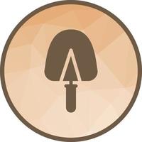 Trowel Low Poly Background Icon vector