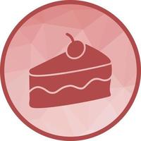 Slice of Cake II Low Poly Background Icon vector