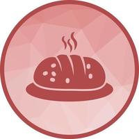 Hot Bread Low Poly Background Icon vector