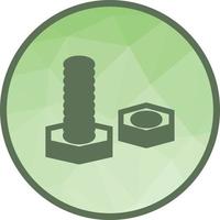 Nut and Bolt Low Poly Background Icon vector