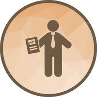 Certificate Holder Low Poly Background Icon vector