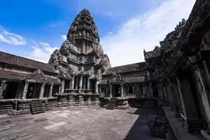 Angkor Wat is a temple complex in Cambodia and the largest religious monument in the world photo