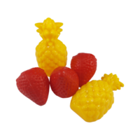 toy strawberry and pineapple with transparent background png