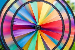 Colorful pinwheel are  spinning photo