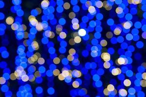 Abstract circular bokeh background of Christmas light photo