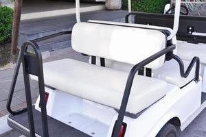 Rear seat of Golf car photo