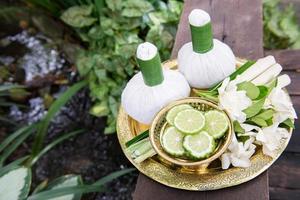 Thai traditional body care set and herb balls 4 photo